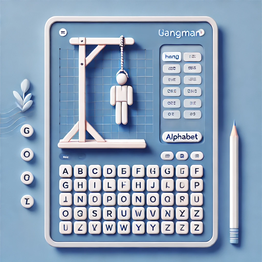 Hangman Game Screenshot - A word-guessing game with interactive GUI