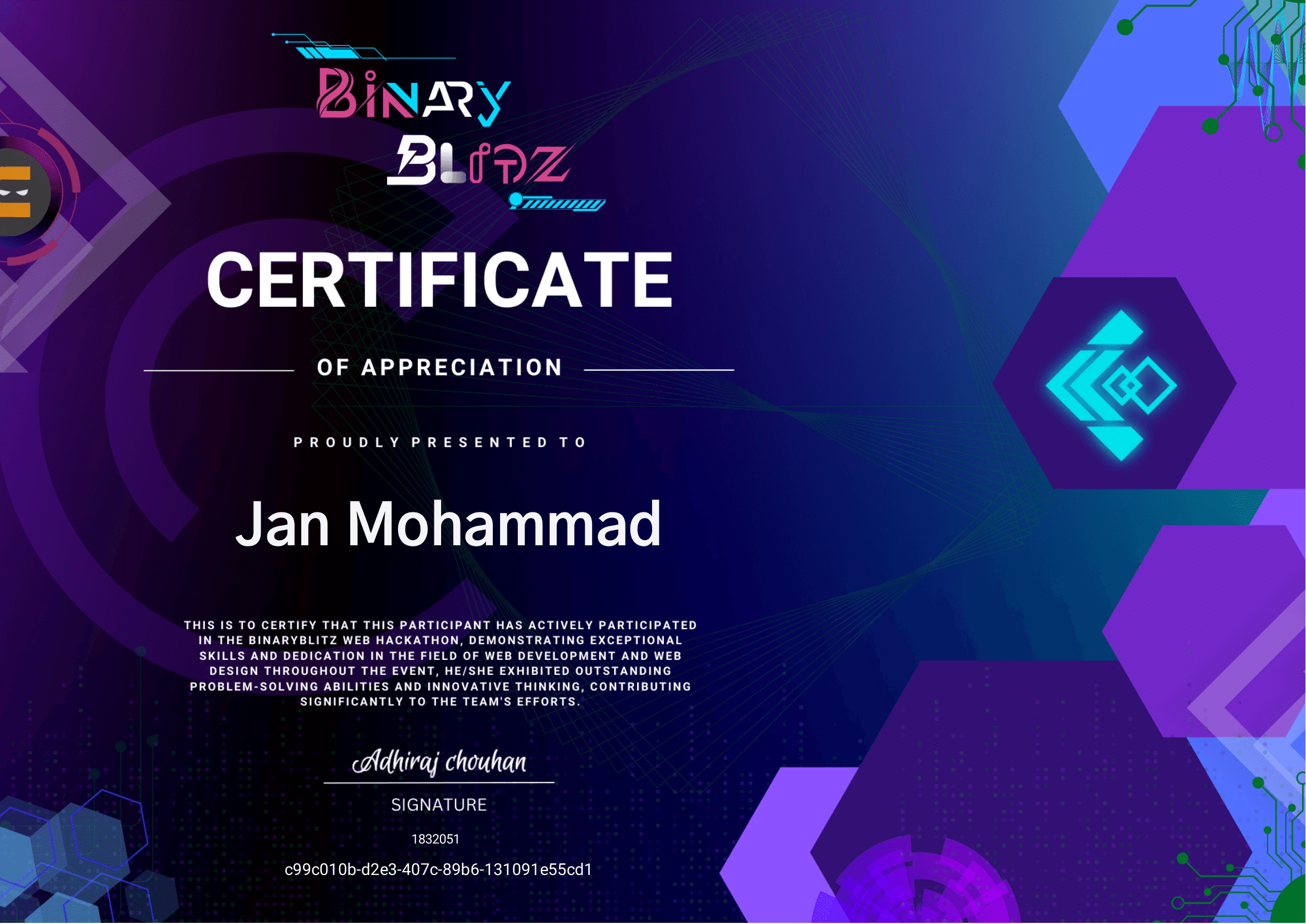 Certificate 2
